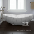 Full Hand Carved Italia carrara stone solid marble bathtub